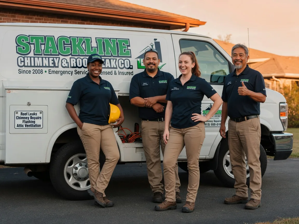 Chimney flashing repair company in Pittsburg, OK